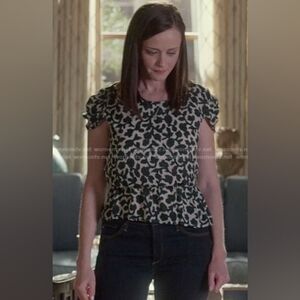 Silk Green Floral Blouse